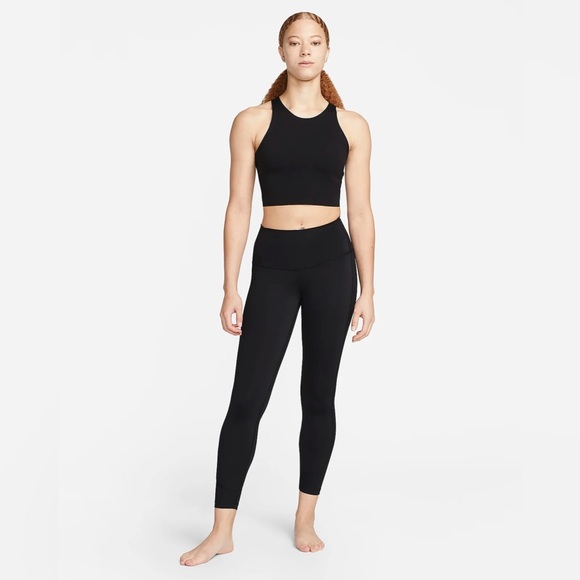NIKE Women's Yoga Dri-FIT Luxe Cropped Tank Top - Picture 3 of 8